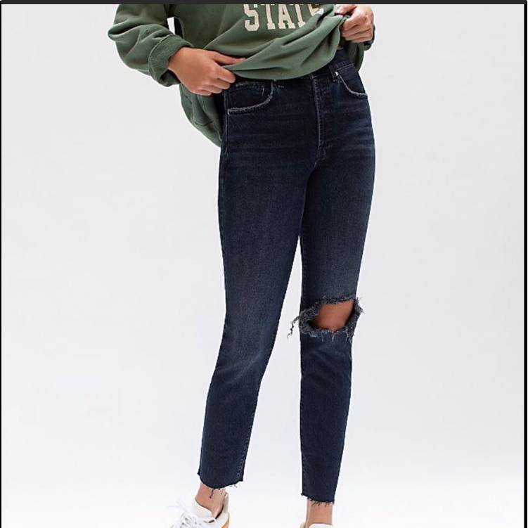 Free People Stella Skinny Jeans In Heptford Blue